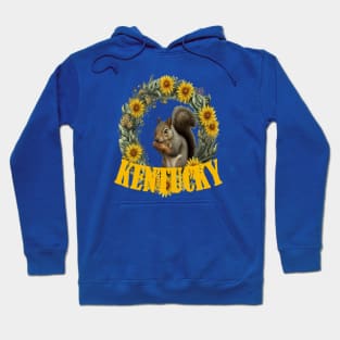 For The Love Of Kentucky, Grey Squirrels and Yellow Flowers Hoodie